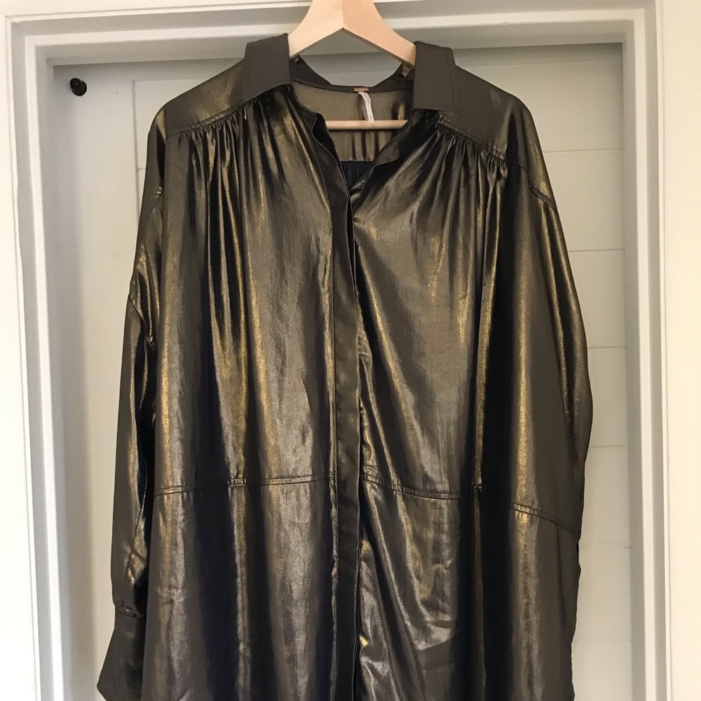 Free People Gold Tunic